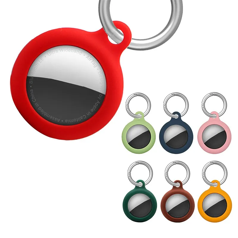 

Locator Tracker Anti-lost Device Keychain Silicone Protective case for airtag