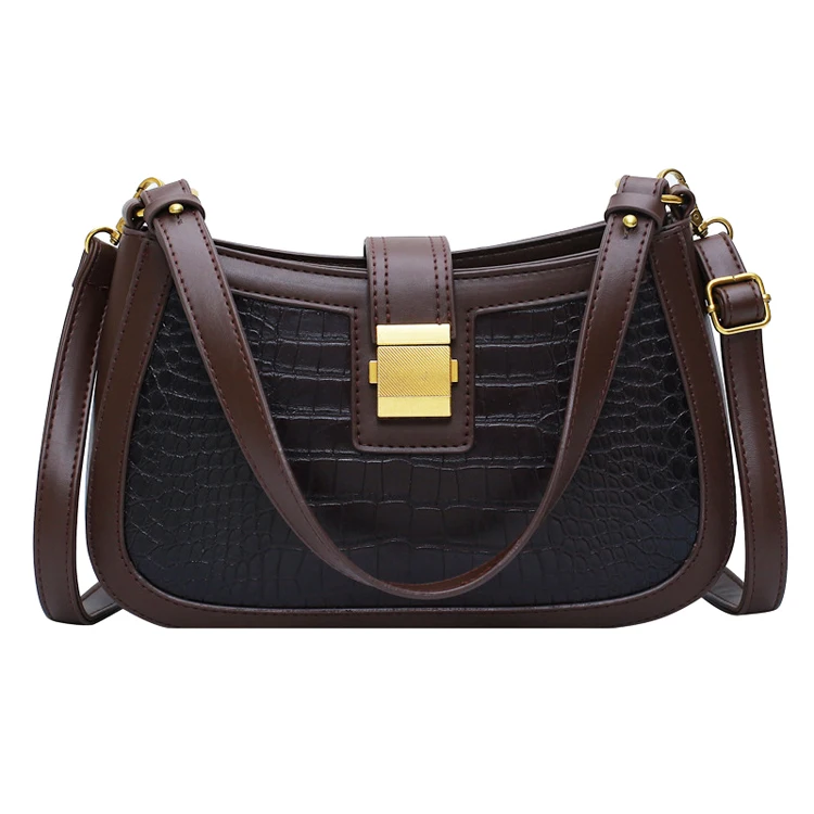 

Crocodile pattern Handbags and Clutch Fashion Women High Quality Female Messenger Shoulder Bag, Black,beige,brown
