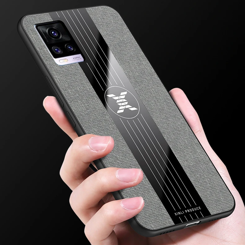 

Cell Phone Back Cover Accessories Magnetic Kickstand Metal Finger Ring Cloth For VIVO V20 Case, 5 colors