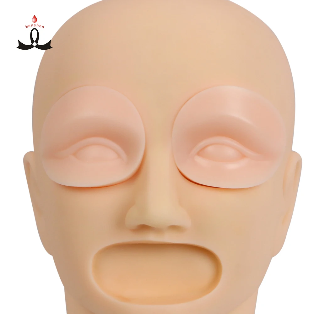 

Factory Supply Permanent Makeup Model Head Without Eyes and Lips Skin Color Tattoo Model Head