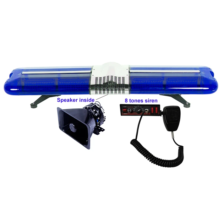 DC12V 1200mm police emergency warning light bar ambulance blue led lights for sale