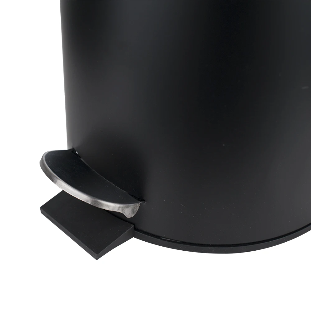 
Latest Design High Quality 3l White Powder Coating Bamboo Lid 10 gallon trash can 