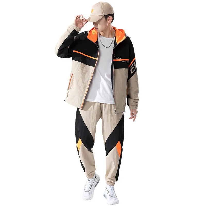 

new fashion suits set for men Hot selling men tracksuit fashion long sleeve Sportswear sweatsuit set men