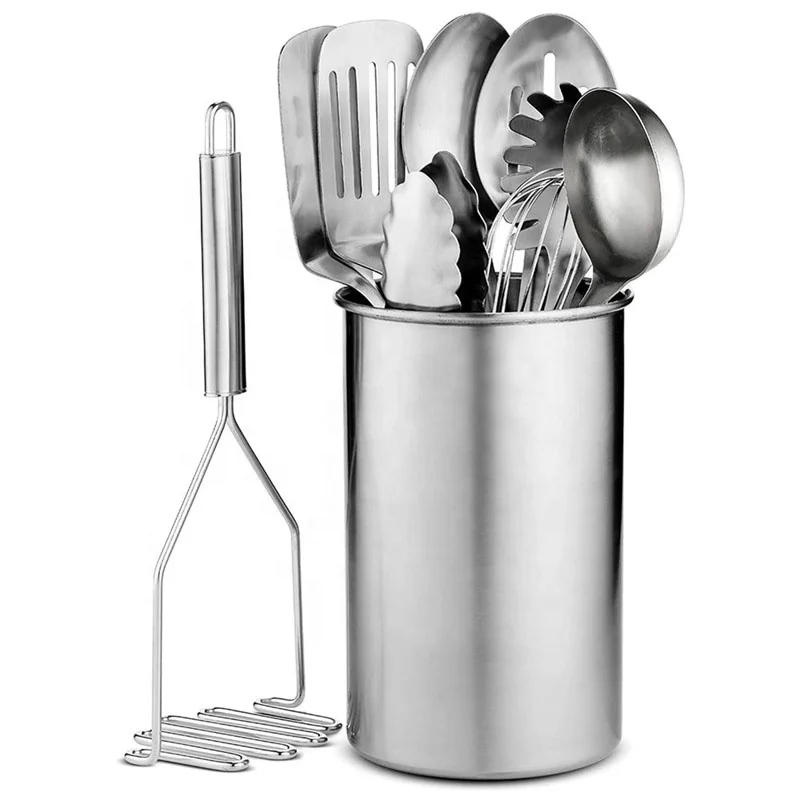 

10 Pieces Pure 304 Stainless Steel Cooking Kitchen Utensils Set