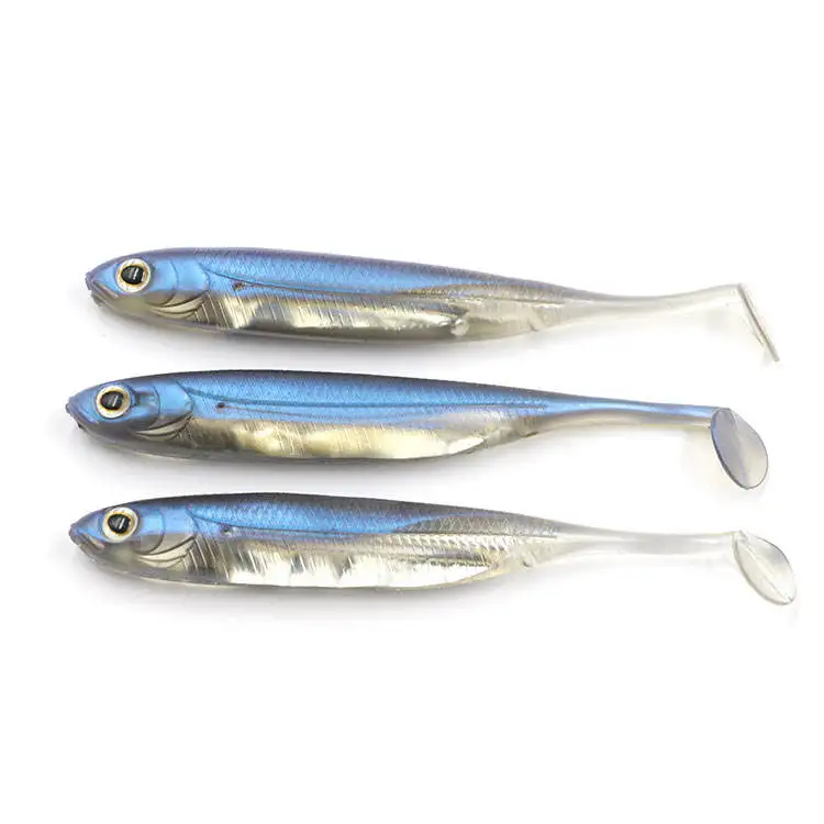 

Selco Handmade Flash Minnow Saltwater Trolling Flasher Lure 5pcs/bag Trout Soft Bait Trout Lure Paddle Tail Soft Fishing Lures