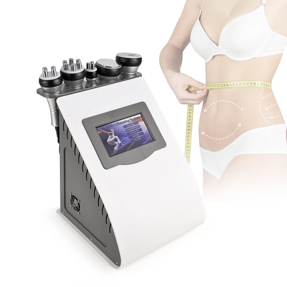 

Portable 5 in 1 Vacuum Ultrasonic 40K Cavitation body weight loss slimming machine with RF radiofrequency for fat burning