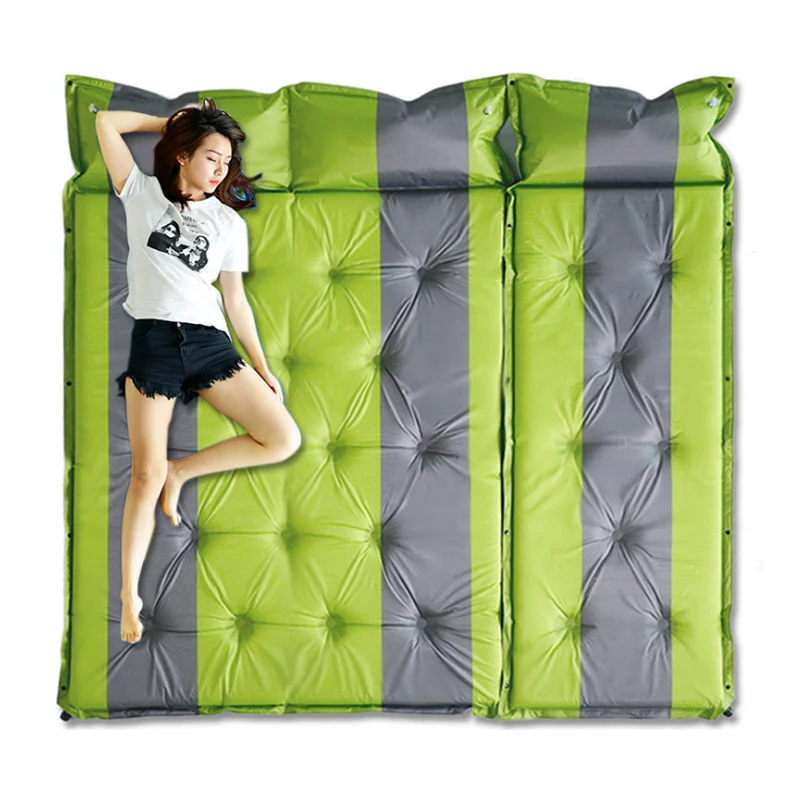

Eco-friendly self inflating inflatable sleeping mat with Light Weight camping Sleeping mat with Pillow mat