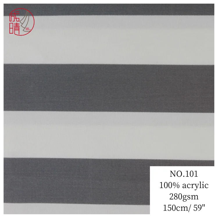 
100% stripe waterproof acrylic beach chair fabric; outdoor sofa shade sail pillow tent 