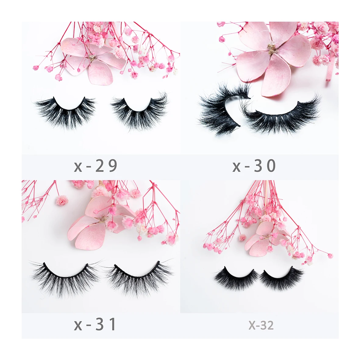 

wholesale own brand faux mink eyelashes 3d 18mm lashes 20mm eyelash full strips, Black color