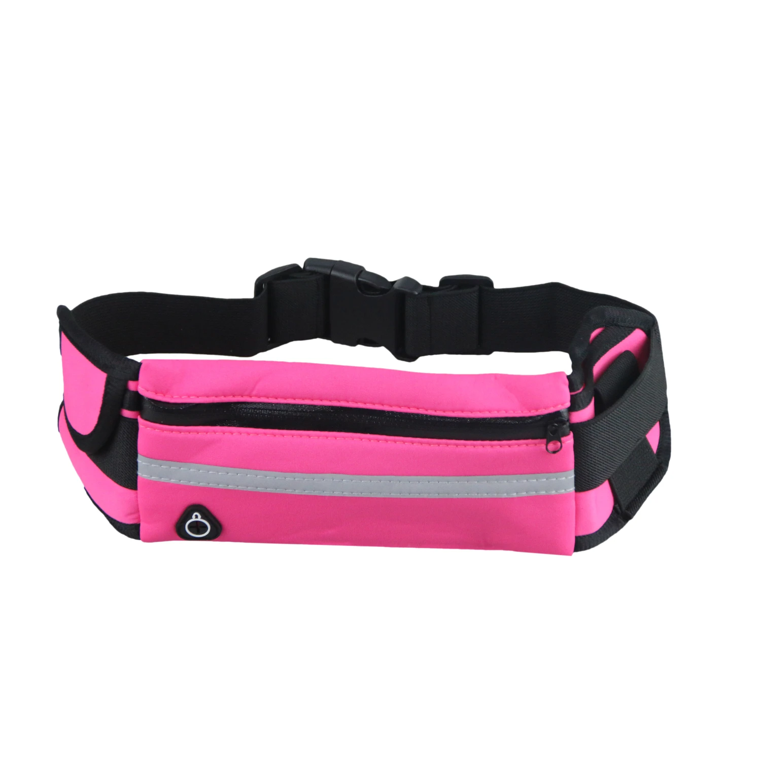 

Promotional Gym Running Fanny Pack Pouch Fitness Workout Adjustable Sport Headphone Hole Money Holder Tactical Waist bags, Rose