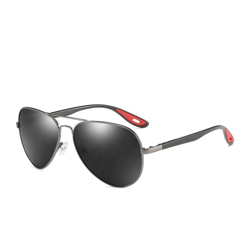 

Fashion style polarized sun glasses, UV400 metal sunglasses for men, 5 colors