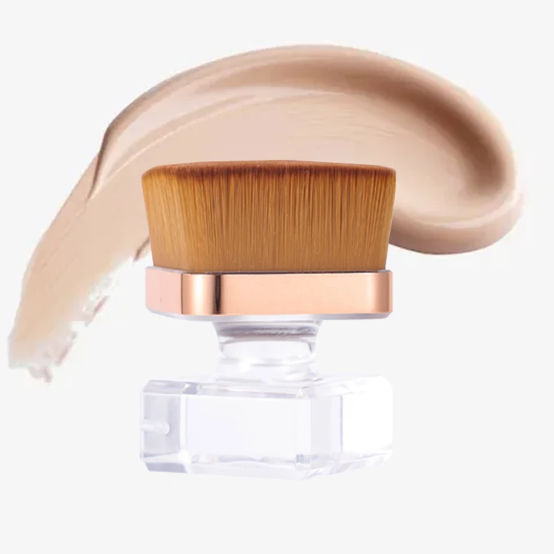 

V-F-9r luxury Flat Top Vegan Single Foundation face Make Up Brush Powder Unique Brush Kabuki Makeup Brush