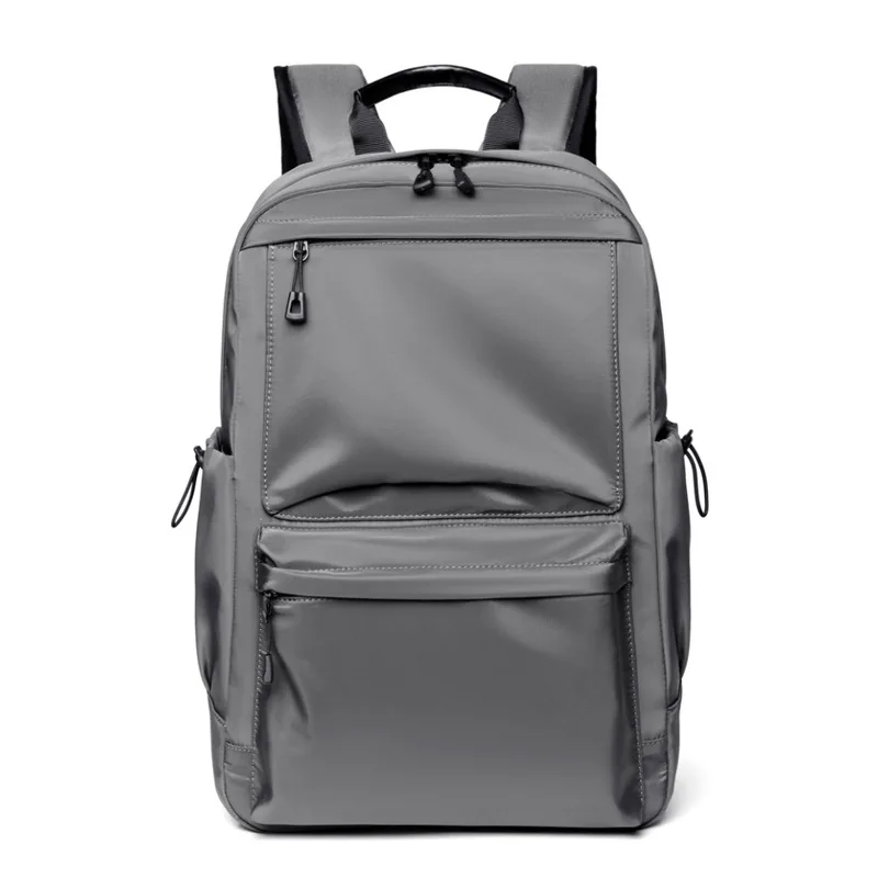 

Rucksack Schule Manufacturer wholesale custom made Personalized Logo men's outdoor travel backpack student school bag, Black/grey 2 colors