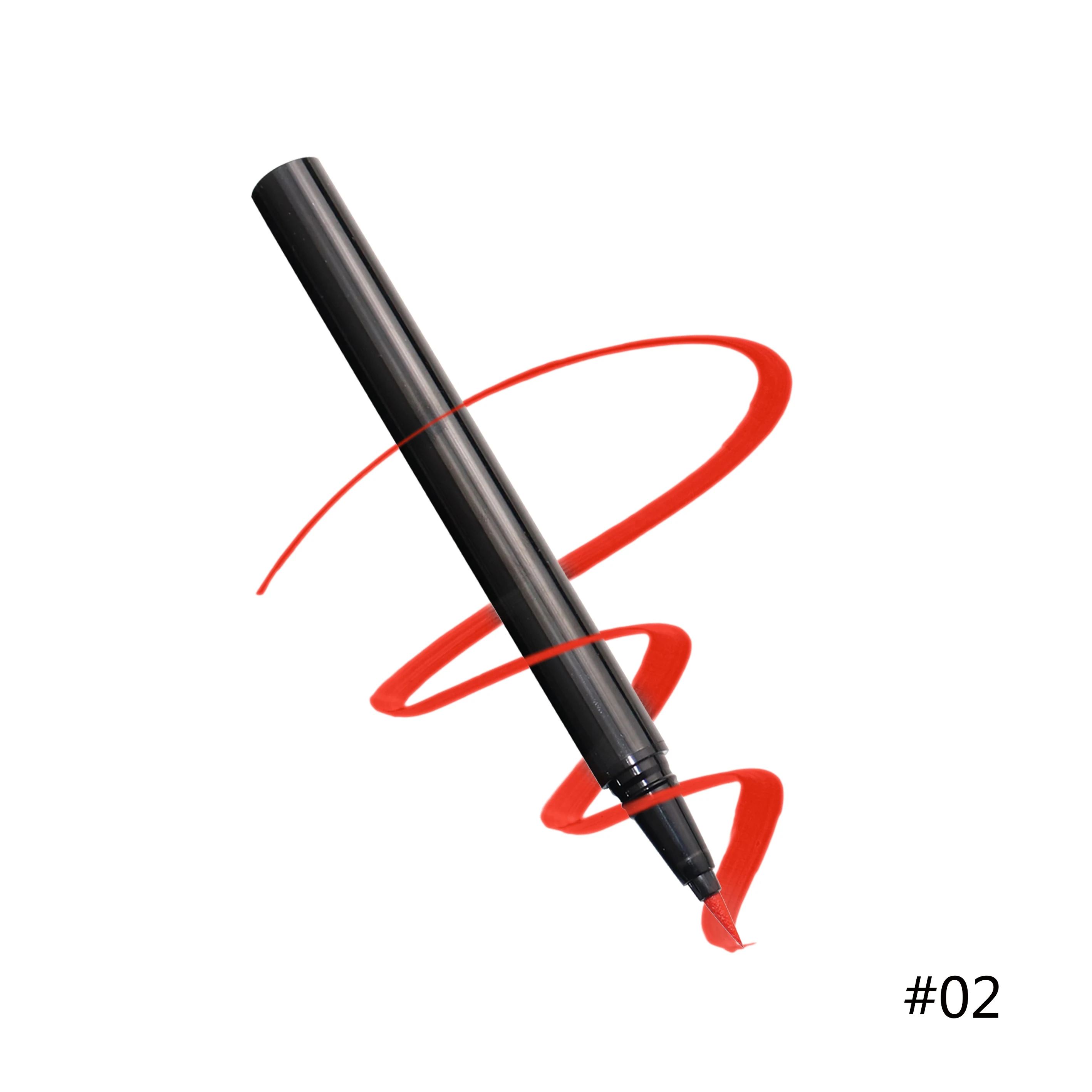 

High quality wholesale waterproof and longlasting orange eyeliner neon eyeliners private label