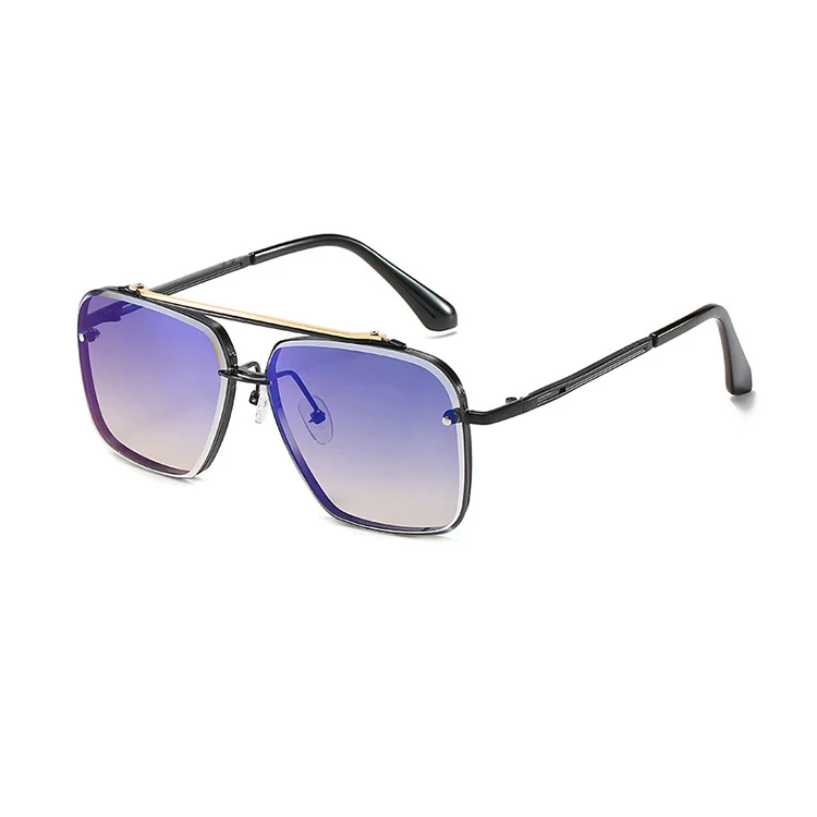 

2020 newest Square Frame Metal Sunglasses Fashionable men's and women's frameless sunglasses