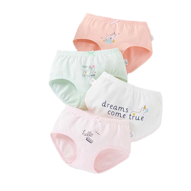 

Children Pure Cotton 4pcs Casual Shorts Creative Animal Printing Close Fitting Short Pants Pure Cotton Cartoon Torousers