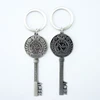 Souvenir use sublimation keyring custom trolley coin keyring ring key