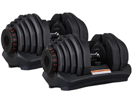 

IN STOCK Ready to Ship 90LB/ Dumbbells Fitness Equipment 552 1090 Adjustable Dumbbell Set for sale, Balck