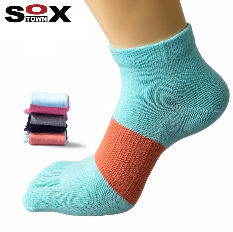 

Stock Wholesale Unisex Five Finger Socks Design Logo Customizable Cotton 5 Toes Men Running Sport Socks