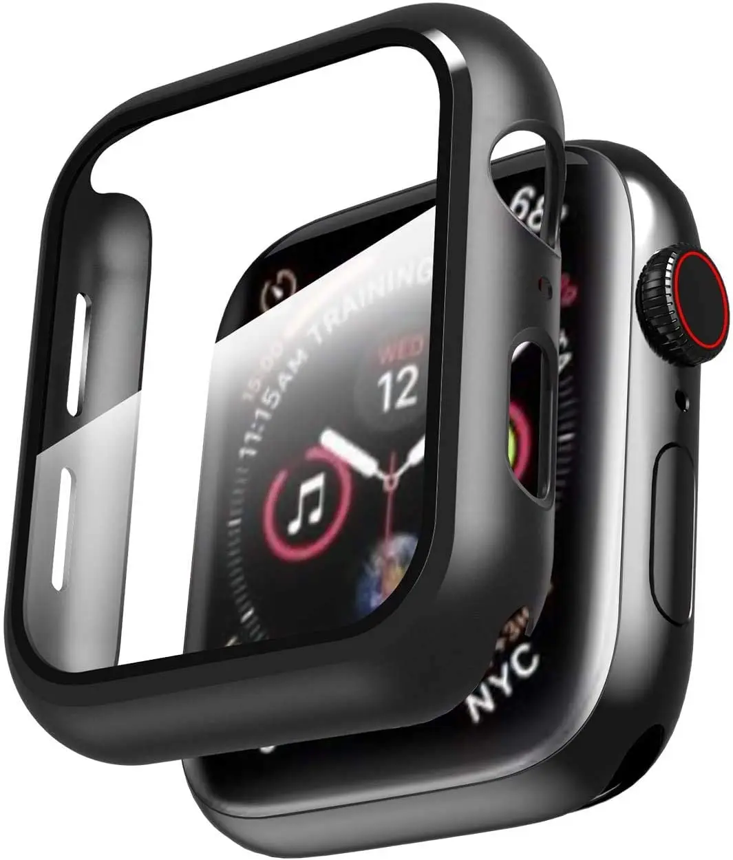 

For Apple Watch Series 7/6/5 /4 /SE 44mm Case with Screen Protector Accessories Slim Guard Thin Bumper Full Coverage Hard Cover