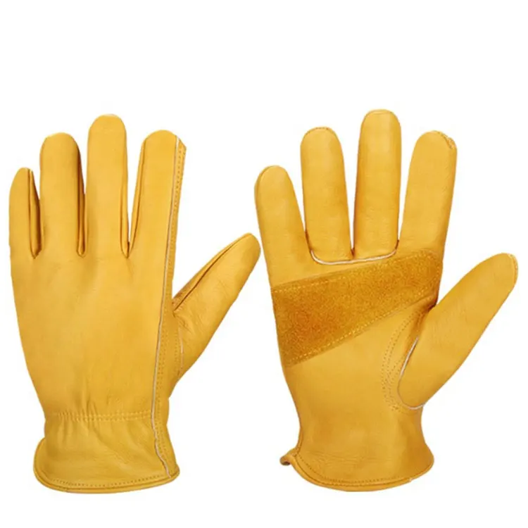 

Custom Warm Winter Outdoor Genuine Leather Ridding Working Gloves