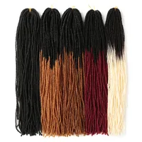 

Wholesale New Dreadlocks Synthetic Sister Locks Crochet Braiding Hair Extensions 18" 80g Ombre Coarse Soft Locs for Women