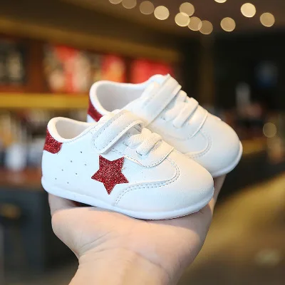 

2020 baby leather shoes Spring newborn children's shoes toddler girls kids soft bottom white sport soft leather baby boy shoes, Mix color avalibale ( baby shoe)