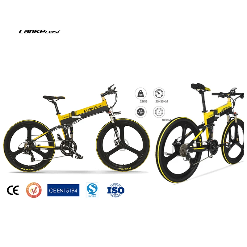 

Lankeleisi 26'' Folding Ebike 400W electric mtb bike with 10AH L G Battery