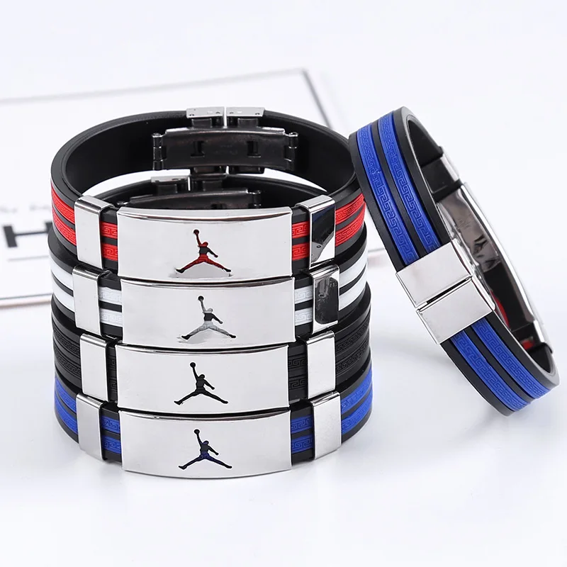 

2020 creative adjustable charm bracelet men factory directly sale high end stainless steel bracelet, 25 various colors available
