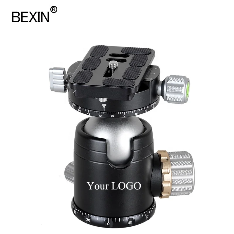 

BEXIN Camera Gimbal Carrier with 1/4 Screw Mount Rotatable Tripod Panoramic Ball Head for Camera Photo Stabilizer Ball Head, Color