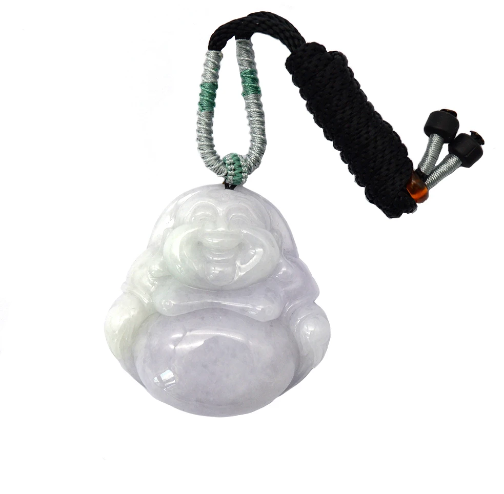 

2021 Hot selling Purple Charms Jade Jewelry Jadeite Jade Buddha Pendant Necklace Hand Crafted for wearing