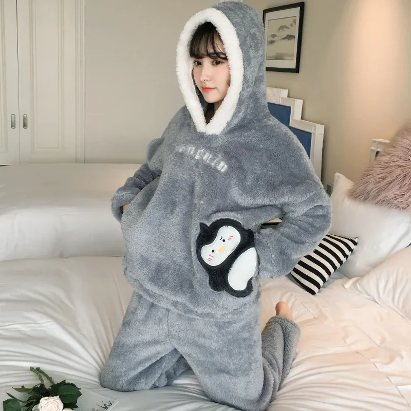 

Pajamas Womens Long Sleeve Sleepwear with Long Pants Soft Loungewear Pj Set M-XXL