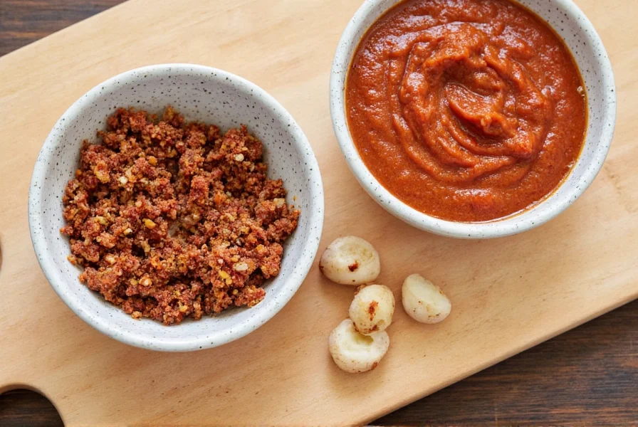 Guajillo chile powder in shaker