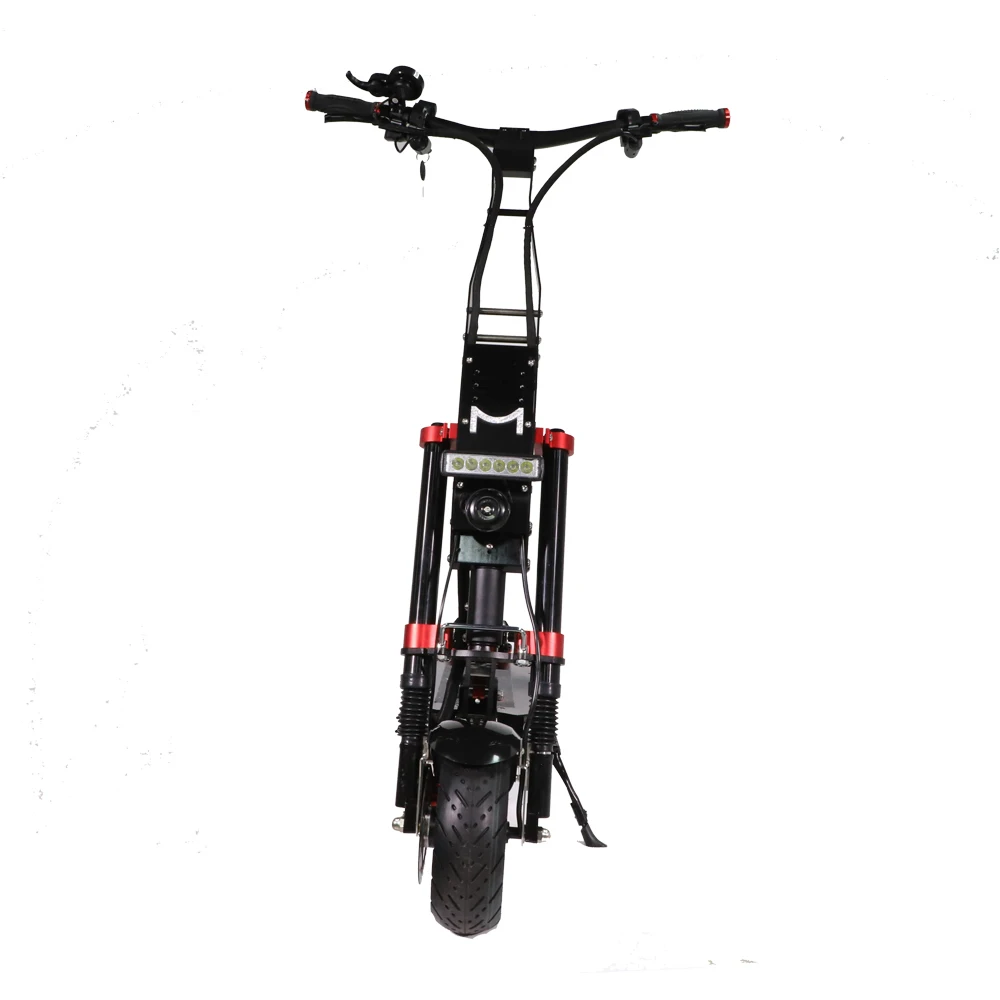 

Maike MK9 4000w 60V 30ah dual motor foldable fat tire adult motorcycle electric scooter, Black&red