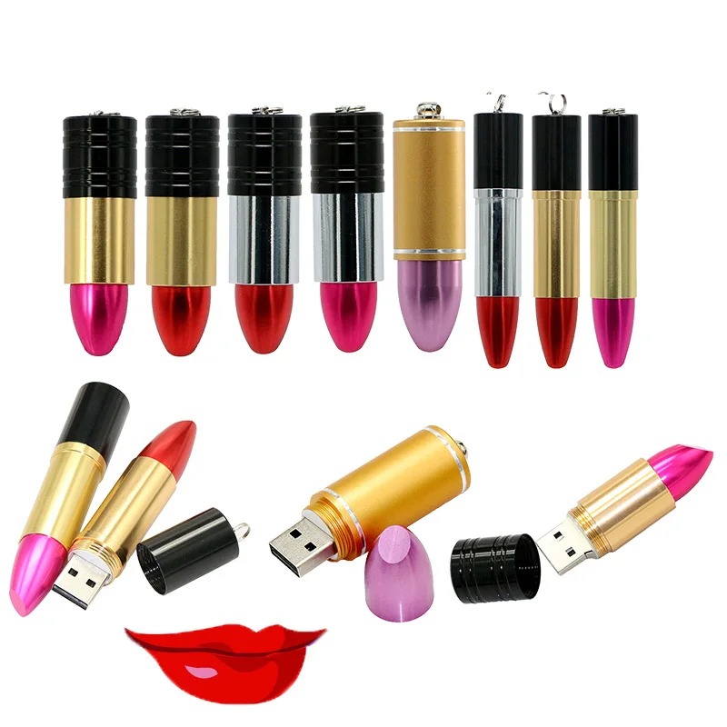 

Girl Gift Lipstick Shape USB Flash Drive 4GB 8GB Lipstick USB Pen Drive