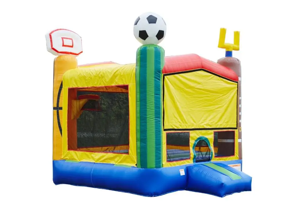 
Commercial wholesale football noraml inflatable bouncer castle bouncy park for kids 