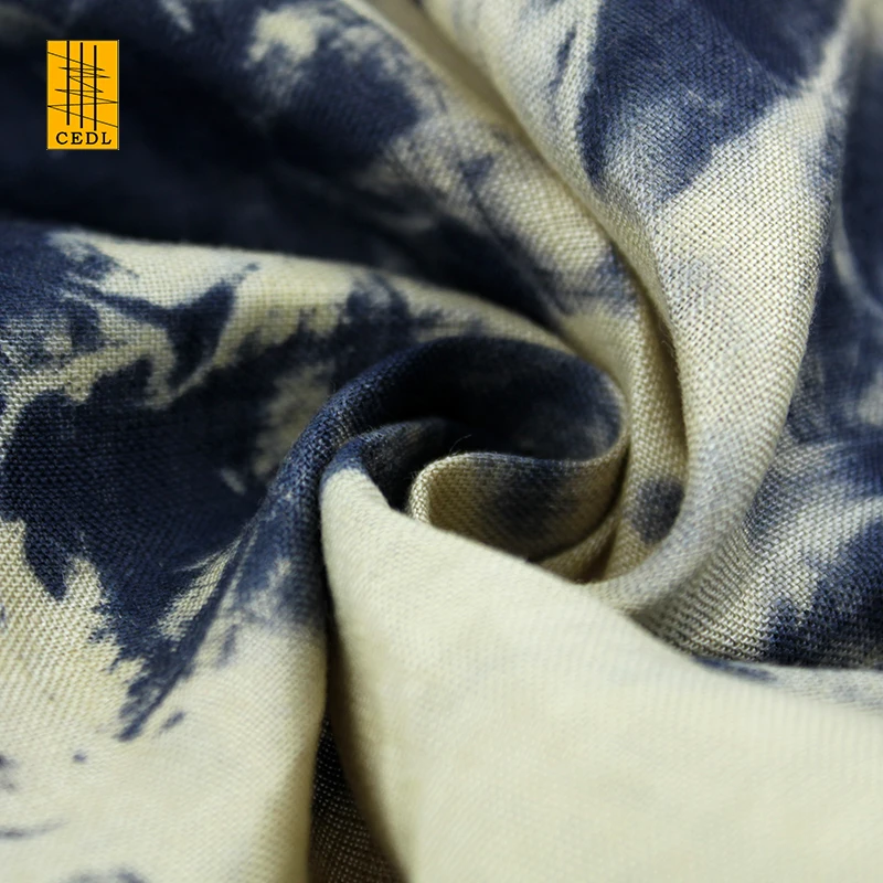 Comfortable and Breathable Tie Dyed Fabric for Spring Summer T-Shirt Dress