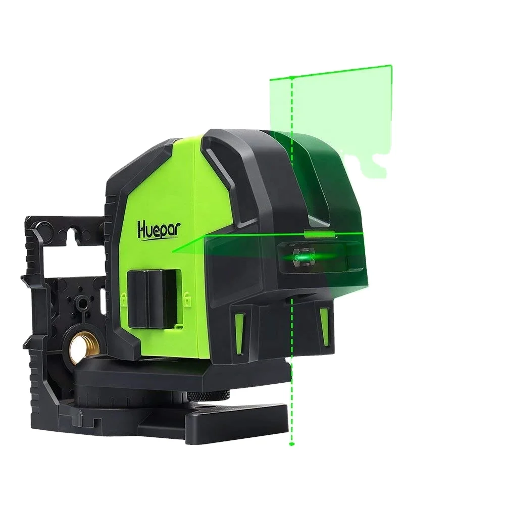 Huepar Self-leveling 8211G, Outdoor Pulse Mode,Multi 2 Line 2 Dots Professional Green Cross Line Laser Level