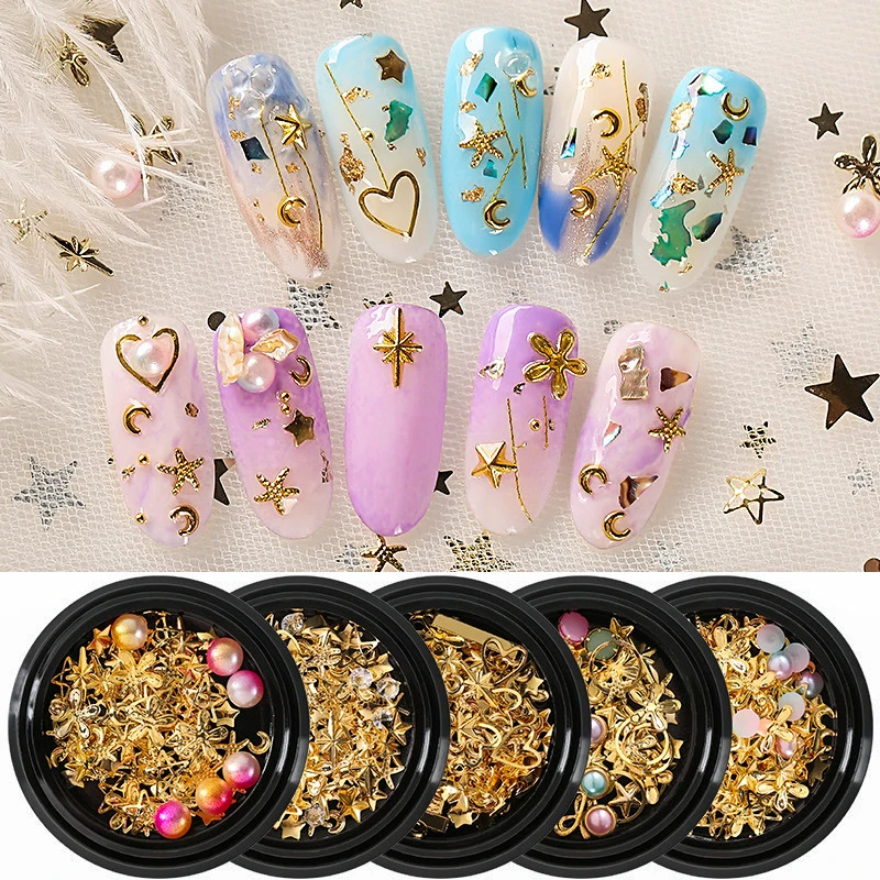 

Moon Sun Nail Art Moon and Tangerine Nail Polish Gel Art Decoration Sticker Accessories