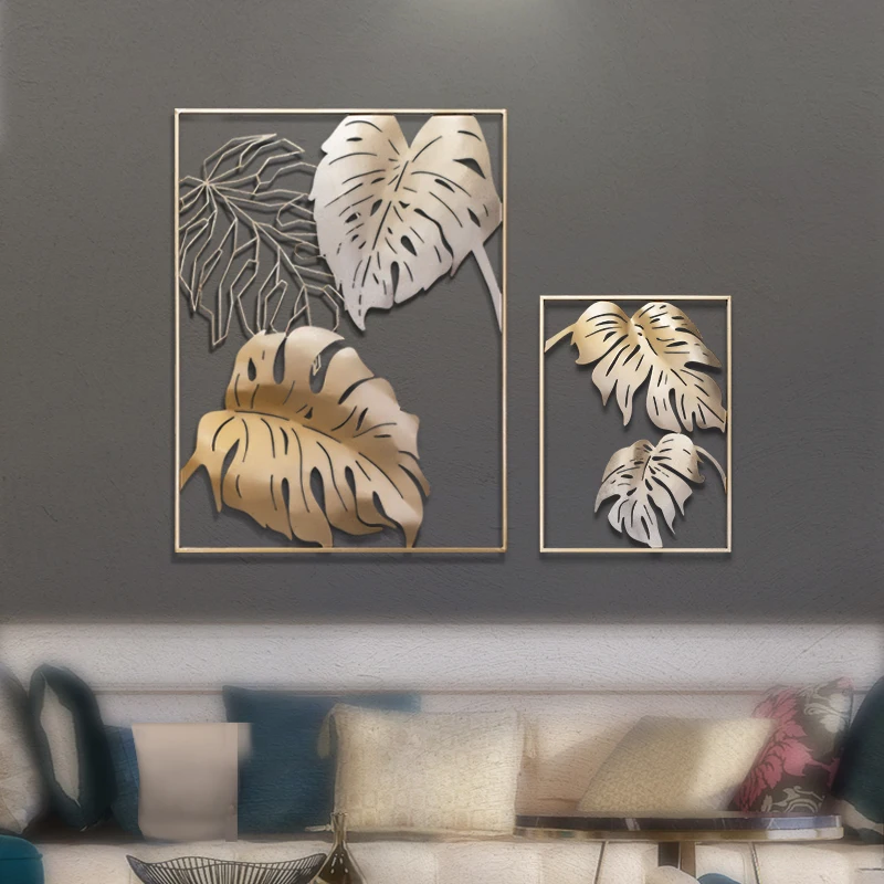 

Hollow Out Leaf Metal Wall Decor 3d Home Decoration Handmade Wall Art Modern Metal Home Art