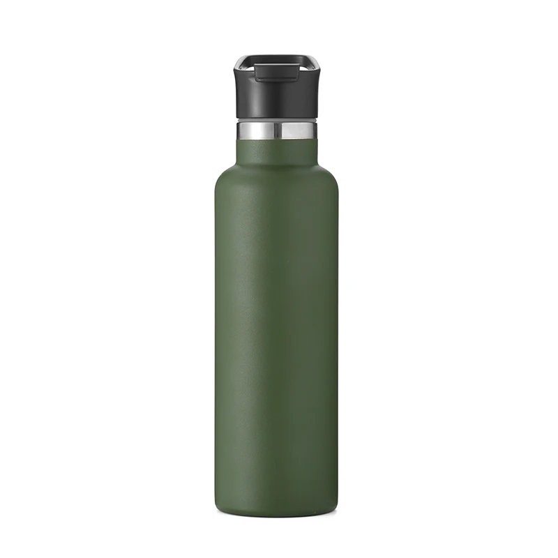 

Hot sale on Amazon 18/8 double wall stainless steel insulated vacuum water bottle flasks sports drinking with flip cover lid, Customized color
