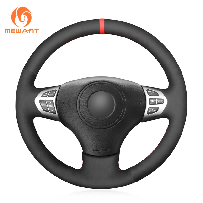 

Hand Sewing Black Suede Steering Wheel Cover for Suzuki Grand Vitara 2007 2008 2009 2010 2011 2012 2013