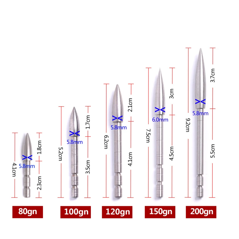 

stainless steel ID 4.2 mm arrow head