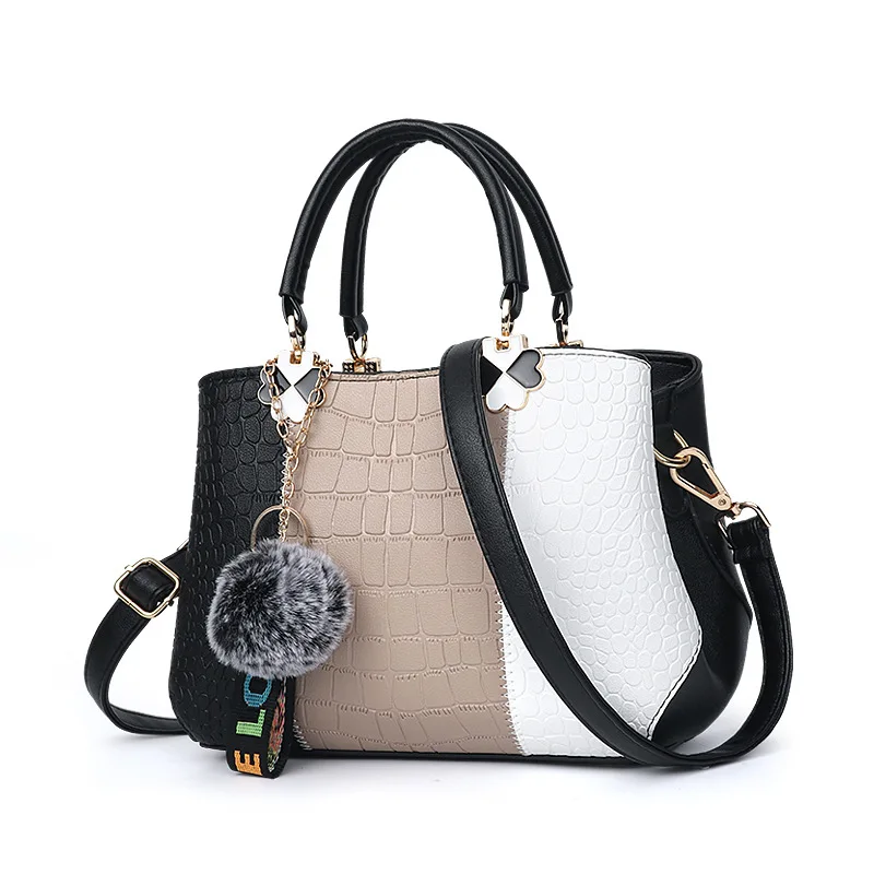 

New design luxury elegant bags leather hand bag with high quality woman handbag for wholesales, Customizable