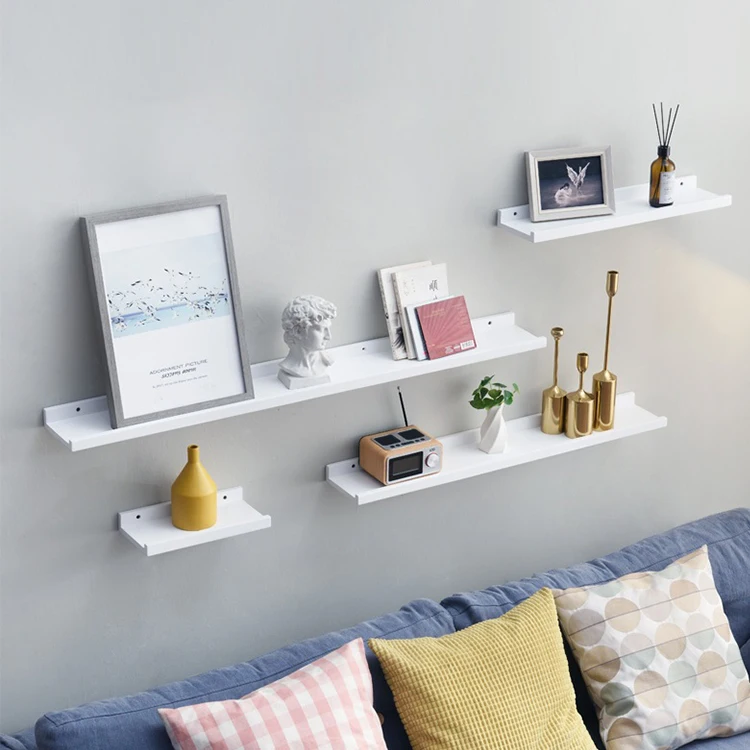

Creative Nordic Style Solid Wood Wall Shelf Wall Storage Rack For Home Decor