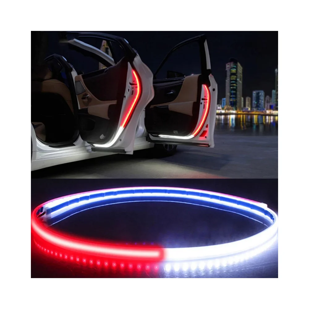 

Wholesale Waterproof Auto Decorative Ambient Flexible Led Strip Red Opening Led Car Door Warning Light