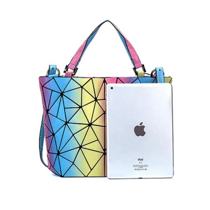 

Twinkle Holographic Portable Geometric Bag Luminous