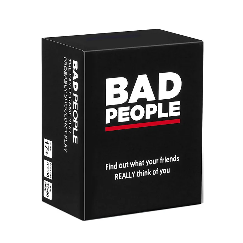 

Playing Cards 290 Cards New BAD PEOPLE Basic Edition Party Game High Quality Board Card Game, As the shown