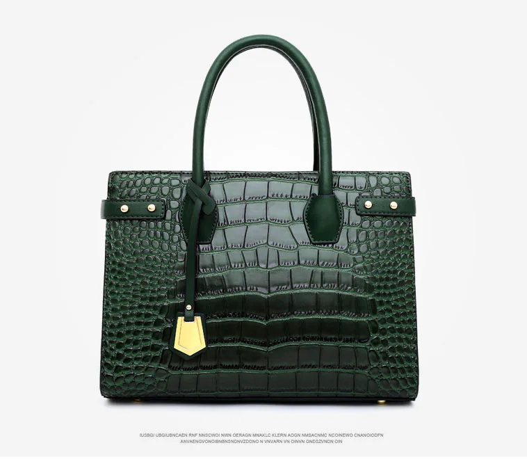 

2020 Hot Fashion Big Capacity Women Handbags Crocodile Pattern Office Lady Working Bags Fashion PU Leather Handbags Wholesale, Red,brown,black,green, gray