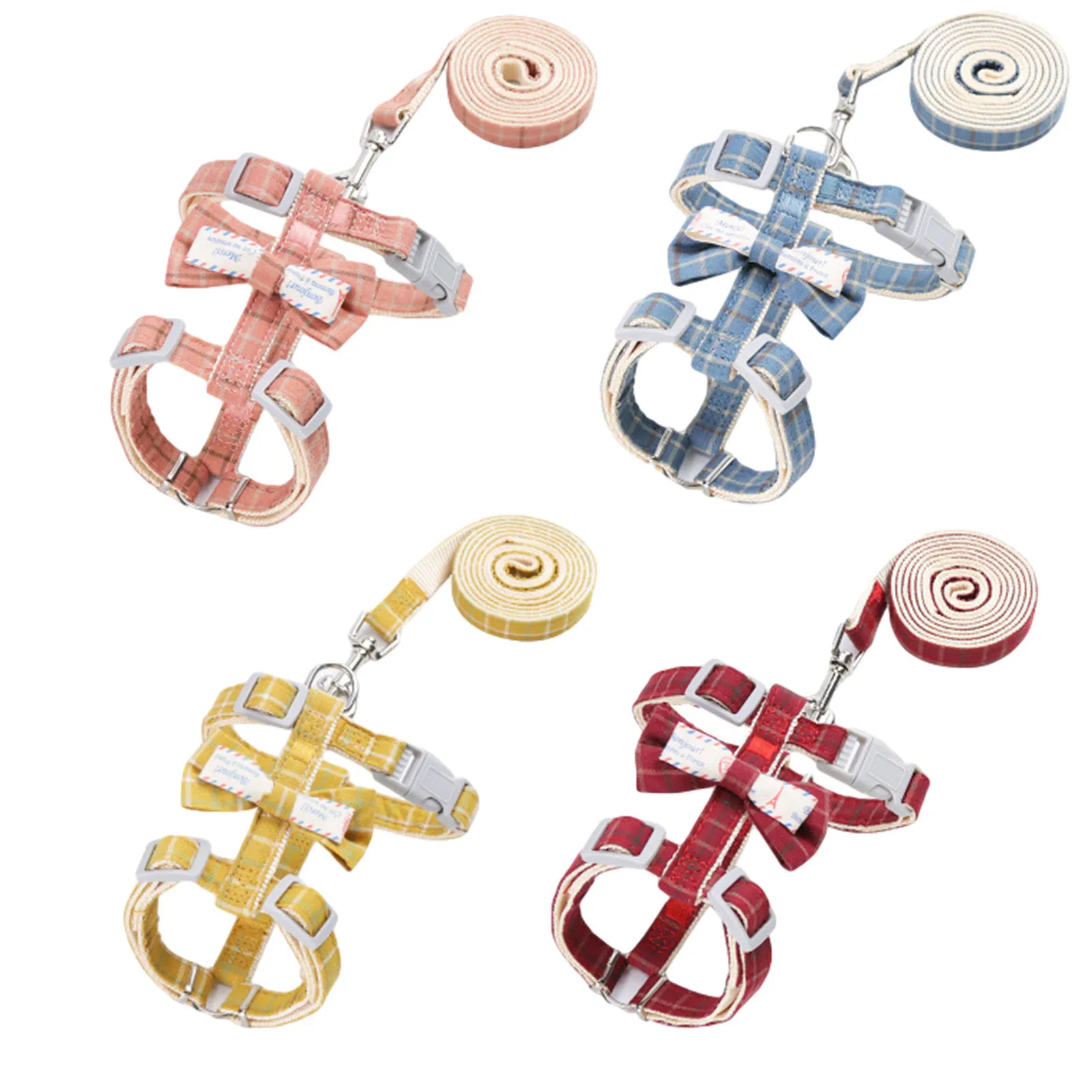 

Adjustable Soft Breathable Dog Harness Cotton Harness for Dogs Puppy Collar Cat Pet Dog Chest Strap Leash Pets Acessorios